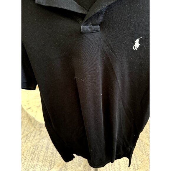 Polo Ralph Lauren Black The Iconic Mesh Polo Shirt Mens Size Medium - Picture 5 of 6